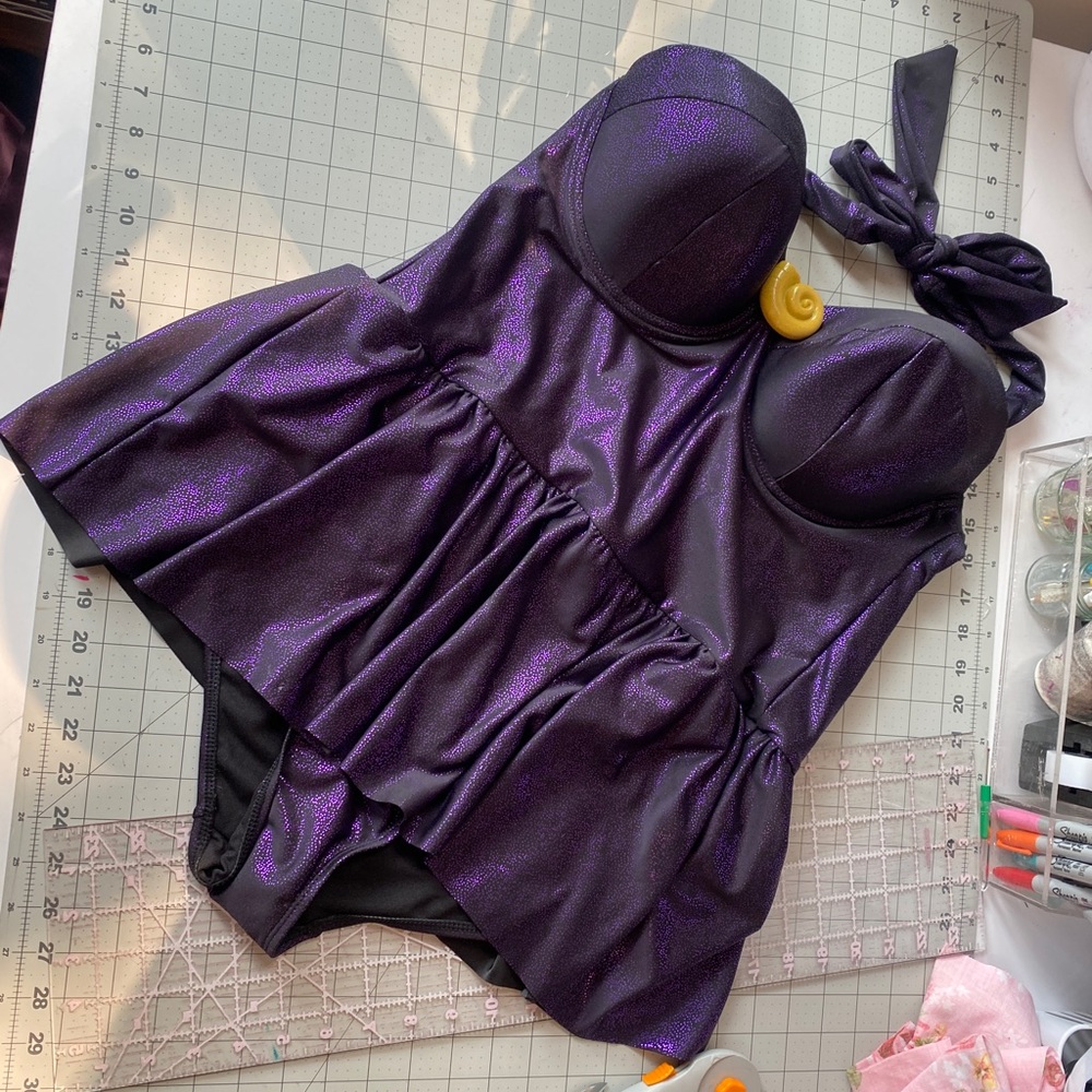 Torrid Ursula Little Mermaid Halter One Piece Swimsuit